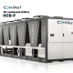 Hiref Air condensed chillers 320T with inverter driven screw compressors - Free-Cooling version, HCB-F