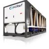 Hiref Air condensed chillers 320T with inverter driven screw compressors - Free-Cooling version, HCB-F