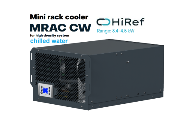 Hiref INRack Rack Coolers 4.5Kw, MRAC CW, Made in Italy