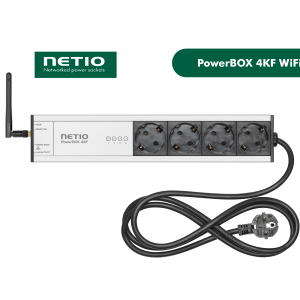 پاور ماژول صنعتی هوشمند Netio دارای 4 پورت خروجی مدل PowerBOX 4KF WiFi